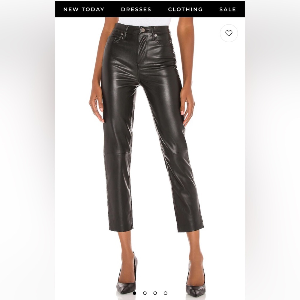 Blank NYC Black Leather Capris